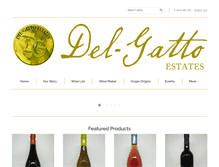 Tablet Screenshot of del-gattoestates.ca